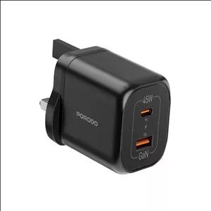 شارژر دیواری 45 وات پرودو مدل Dual-Port PD-FWCH059