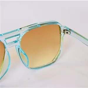 عینک خلبانی مربعی Prada آبی و لنز زرد