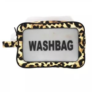 کیف لوازم ارایشی و بهداشتی Washbag شفاف /پلنگی