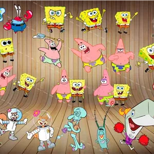 تمام کاراکترهای باب اسفنجی لایه باز-EPS-PSD-PNG