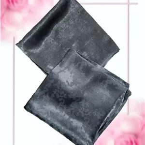 روسری مشکی ابریشم ژاکارد | شیک، لطیف و مناسب مجالس خاص