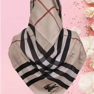 روسری نخ ژاکارد طرح باربری | روسری شیک چهارخانه زنانه ۱۴۰۴