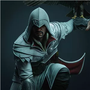 🦅✨ فیگور ایزیو – Assassin’s Creed | ارتفاع 40 سانتی‌متر | جنس PLA