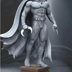 🌙⚔️ فیگور شوالیه ماه (Moon Knight) | ارتفاع ۳۰ سانتی‌متر | جنس PLA