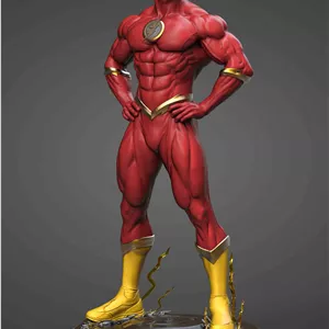⚡🔥 فیگور The Flash – فلش | ارتفاع 40 سانتی‌متر | جنس PLA