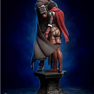 ⚔️🖤 فیگور گاتس و کاسکا Guts & Casca از Berserk | 40 سانتی‌متر | جنس PLA