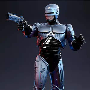 🦾🤖 فیگور پلیس آهنی (RoboCop) | ارتفاع 36 سانتی‌متر | جنس PLA