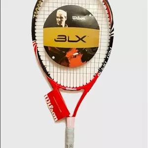 راکت تنیس خاکی ویلسون با کاور تکی