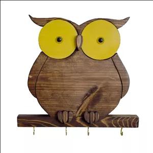 جاکلیدی دیواری چوبی طرح بچه جغد کد 5304