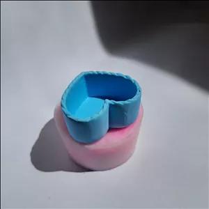 قالب سیلیکونی و بیس خام شات قلبی