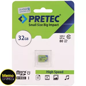 کارت حافظه 32 گیگ Pretec 533X U1 C10 80MB/s