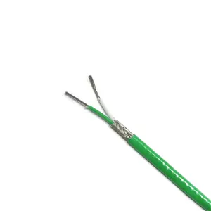 کابل ترموکوپل تفلون شیلد دار نوع K مقطع 0,20*2 افشان وارداتی
