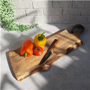 چاقو آشپزخانه استیل دسته چوبی مقاوم