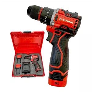 کیت دریل شارژی چکشی اپتیما براشلس 16.8 ولت 28 پارچه مدل OP1650