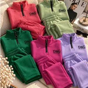 ست نیم زیپ شلوار داخل کرک D&G کد1208