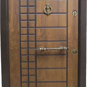 درب ضد سرقت بیسکوییتی روکش راش یراق زیتونی