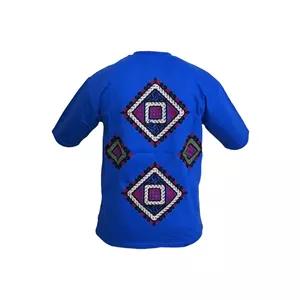 تیشرت گلیمی آبی کد 2136