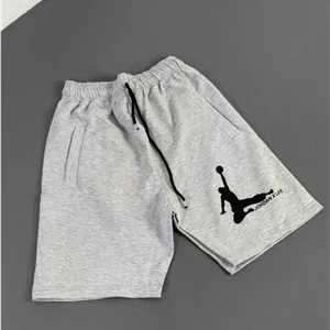 شلوارک یونیسکس JORDAN طوسی ملانژ کد 50501