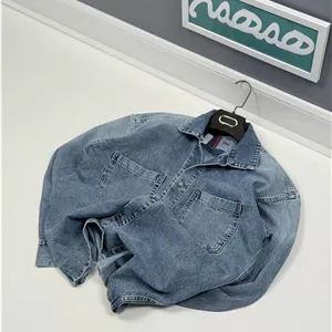 کت جین مردانه وارداتی آبی روشن ساده کد 32061863