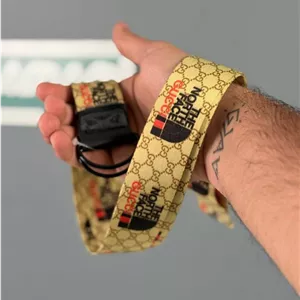 کمربند بگ مردانه طرح GUCCI زرد کد124256
