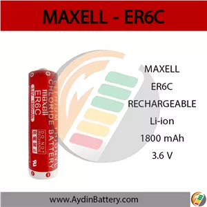 باتری لیتیومی مکسل MAXELL-ER6C
