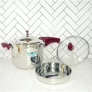زودپز11لیتر تکدسته قرمز 28cm استیل نگیر زومبا 18 ماه گارانتی