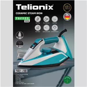 اتو بخار سرامیکی تلیونیکس مدل TSI 1123 - Telionix TSI 1123 Ceramic Steam Iron