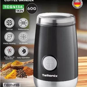 آسیاب ادویه جات 60 گرمی تلیونیکس مدل TCG4136