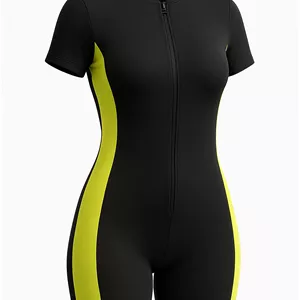 مایو اسلامی نیمه‌ پوشیده زیپ دار