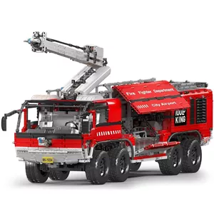 ساختنی مولد کینگ 19004 ماشین آتش نشانی Airport Rescue کنترلی