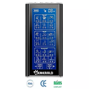 دستگاه تنس امرالد - تنس عضلانی EMERALD مدل MH-1080 - ماساژور خانگی و فیزیوتراپی پرتابل - دو کاناله دارای 36 برنامه ماساژ متنوع