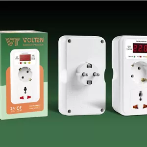 محافظ برق مارک ولتن ۲ خانه مدل MD611 دیجیتال ارت دار مخصوص کولرگازی و یخچال ساید