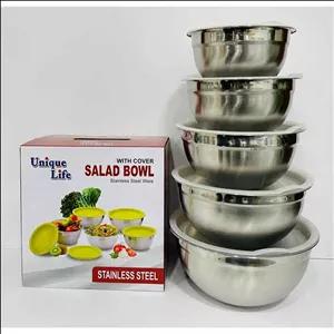 کاسه 5 تیکه دربدار استیل