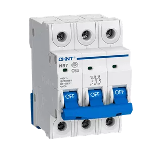 کلید مینیاتوری سه فاز 50آمپر NB7-3P C50 تیپ C