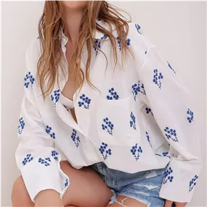 شومیز زنانه زارا Zara گلدوزی‌دار