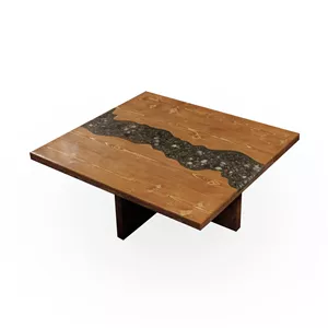 میز جلو مبلی رزینی چوب روس مدل \