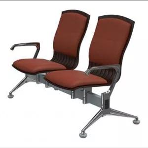 صندلی انتظار دونفره با کف پشتی چوبی با تشک بدون میز مدل 3912 اروند