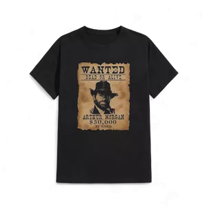 تیشرت رد دد ریدمپشن 2 (Red Dead Redemption 2) - طرح پوستر تحت تعقیب آرتور مورگان