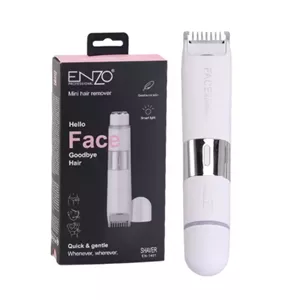 ماشین اصلاح صورت زنانه انزو ENZO Face Mini Hair Remover FS1000 با چراغ Smart Light