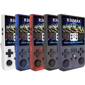 کنسول بازی دستی R36MAX2 صفحه نمایش  IPS با بیش از 1800 بازی سفید