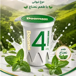 دوغ لیوانی دوماس با طعم نعناع