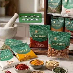 جوش شیرین ناصر پاکتی 120 گرم سلفون 10 عددی