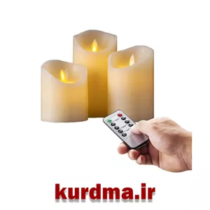 شمع 3عددی هوشمند LED با کنترل از راه دور AIR ZUKER اورجینال