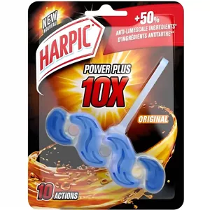 بوگیر توالت فرنگی هارپیک HARPIC مدل POWER PLUS 10X وزن ۳۵گرم