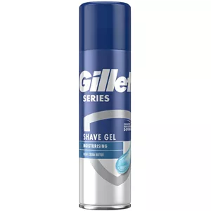 ژل اصلاح صورت ژیلت Gillette مدل سریس مرطوب کننده حاوی عصاره کره کاکائو حجم ۲۰۰میل