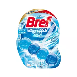 بوگیر توالت فرنگی ژله‌ای برف Bref با رایحه اقیانوسی ۴۲گرم