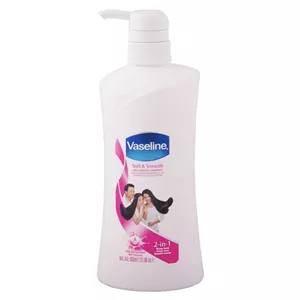 شامپو سر وازلین Vaseline مدل soft & Smooth حجم ۶۵۰میل