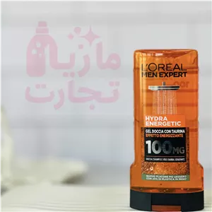 ژل دوش فرانسوی لورال L'OREAL سری MEN EXPERT مدل HYDRA ENERGETICحجم ۳۰۰میل