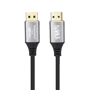 کابل ۱.۴ DisplayPort رزولوشن 8K دو سر نر کی نت پلاس KP-CDP1418 با طول ۱.۸ متر