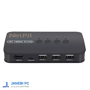 سوییچ  چهار پورت HDMI KVM  نت پیل مدل HK401